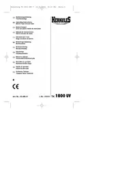 Notice Herkules TK 1800 UV Scie