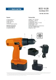 Notice Bavaria BCD 18 2B Perceuse