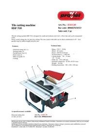 Notice Proviel HFS 518 Scie