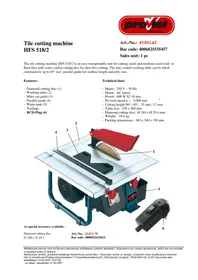 Notice Proviel HFS 518/2 Scie