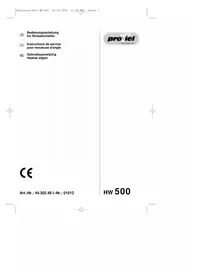 Notice Proviel HW 500 Broyeur