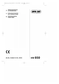 Notice Proviel HW 850 Broyeur