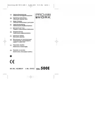 Notice Prowork SMJ 500 E Perceuse