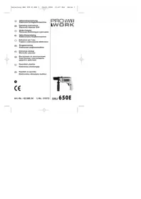 Notice Prowork SMJ 650 E Perceuse