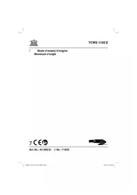 Notice Topcraft TCWS 1150 E Broyeur