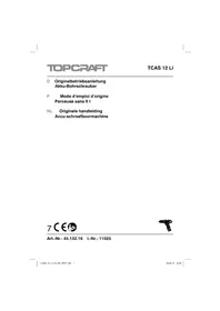 Notice Topcraft TCAS 12 LI Perceuse