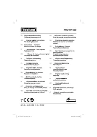 Notice Toolson PRO-RF 620 Scie