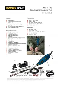 Notice Workzone WCT 160 Broyeur