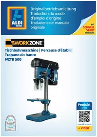 Notice Workzone WZTB 500 Perceuse