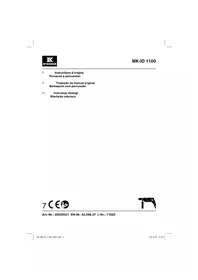 Notice McKenzie MK-ID 1100 Perceuse