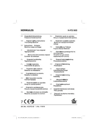 Notice Herkules H-FS 900 Scie