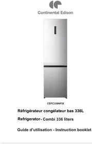 CONTINENTAL EDISON CEFC336NFIX - Réfrigérateur