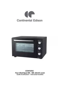 Notice CONTINENTAL EDISON CEMF60B2 Four électrique
