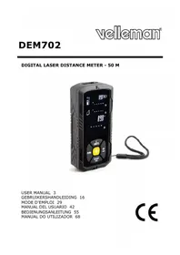 Notice VELLEMAN DEM702 Télémètre