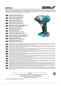 Notice DEDRA DED7045 Visseuse