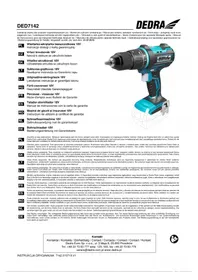 Notice DEDRA DED7142 Visseuse