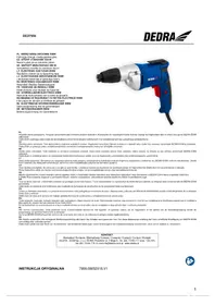 Notice DEDRA DED7956 Visseuse