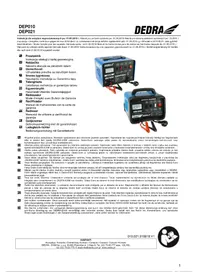 Notice DEDRA DEP021 Chargeur de piles