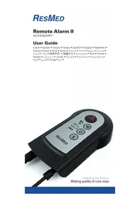 Notice ResMed REMOTE ALARM II Horloge