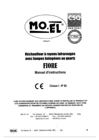 Notice MO-EL FIORE 1800 Chauffage