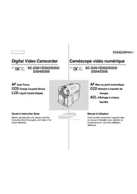 Notice SAMSUNG SCD355 Caméscope
