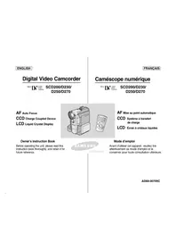 Notice SAMSUNG SCD250 Caméscope