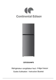 CONTINENTAL EDISON CEF2D334NFS - Réfrigérateur