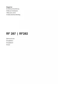 Notice GAGGENAU RF282306 Congélateur