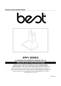Notice BEST WPP1366SS Hotte