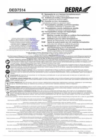 Notice DEDRA DED7514 Poste à souder