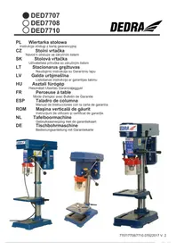 Notice DEDRA DED7707 Perceuse