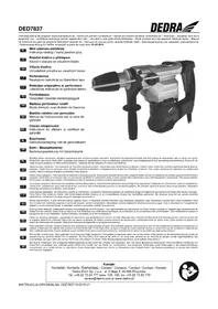 Notice DEDRA DED7837 Perceuse