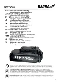 Notice DEDRA DED78835 Chargeur de batterie