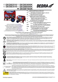 Notice DEDRA DEGB7503K Générateur