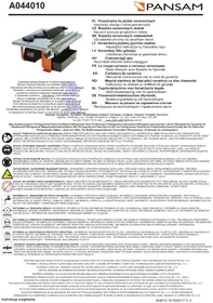 Notice Pansam A044010 Trancheuse