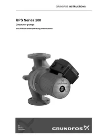 Notice Grundfos UPS 15-35 SUC/TLC Pompe à eau