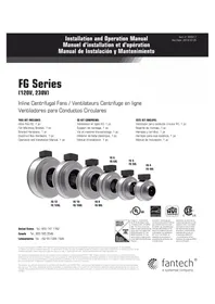 Notice Fantech FG4XL Ventilateur