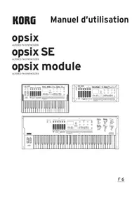 Notice KORG OPSIX MODULE Synthétiseur