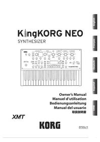 Notice KORG KINGKORG NEO Synthétiseur