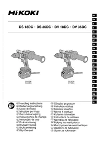 Notice HiKOKI DV36DC Visseuse