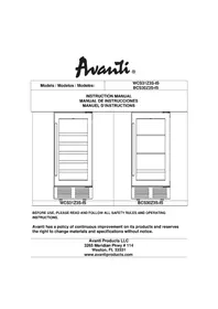 Notice Avanti BCS30Z3S-IS Cave à vin