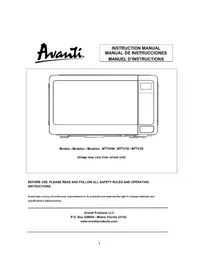 Notice Avanti MT7V3S Non catégorisé