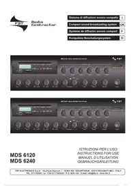 Notice FBT MDS 6120 Système hifi