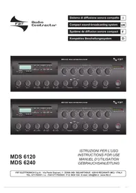 Notice FBT MDS 6240 Système hifi