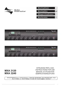 Notice FBT MXA 3240 Recepteur