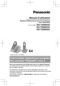 Notice PANASONIC KX-TG6642 Téléphone de bureau