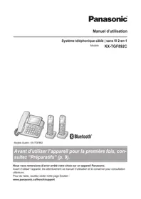 Notice PANASONIC KX-TGF892 Téléphone de bureau