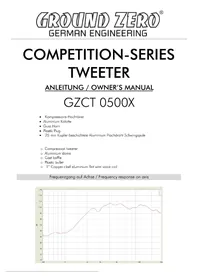 Notice Ground Zero GZCT 0500X Haut-parleur