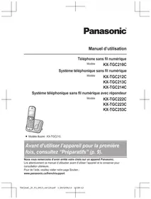 Notice PANASONIC KX-TGC253 Téléphone de bureau