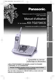 Notice PANASONIC KX-TG2730 Téléphone de bureau